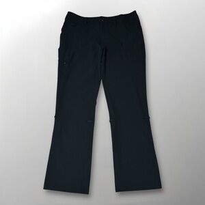 The North Face Women's Black Hiking Adjustable Roll-Up Pants Size 12 in EUC